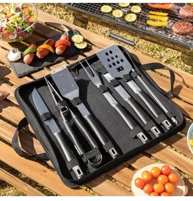 Kit di Utensili per Barbecue con Custodia BBSet InnovaGoods 12 Pezzi