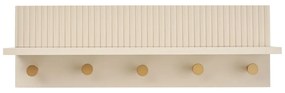 Attaccapanni da parete beige con scaffale 50 cm Rocca – House Nordic