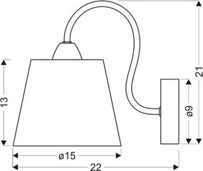 Applique LUK 1xE14/40W/230V