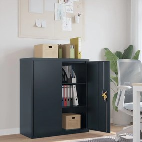 Armadio Classificatore Antracite 90x40x105 Cm İn Acciaio /