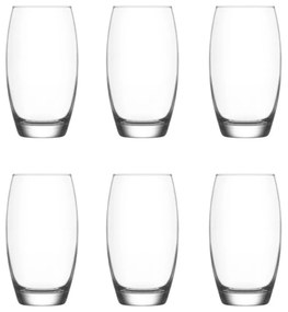 Set 6 bicchieri in vetro 510 ml