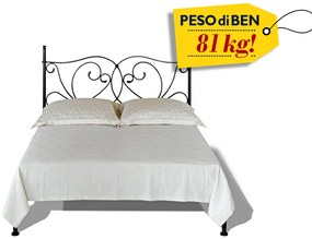 Letto matrimoniale in ferro battuto Dover senza pediera - 160 x 200 cm