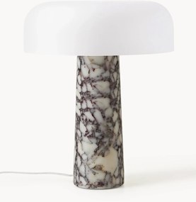 Lampada da tavolo con base in marmo Calcatta viola Carla