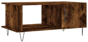 Tavolino da Salotto Rovere Fumo 90x50x40cm in Legno Multistrato