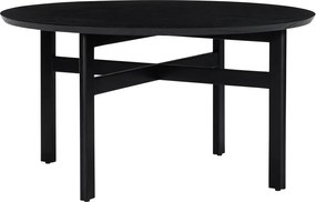 Tavolino da caffè rotondo nero ø 80 cm Fjord - Hübsch