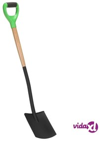 vidaXL Vanga per Giardinaggio con Presa a D Acciaio e Legno Duro