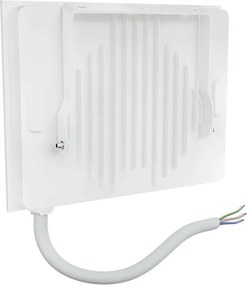 Faro LED 50W IP65 in Alluminio Bianco con OSRAM chip LED Colore Bianco Caldo 3.000K