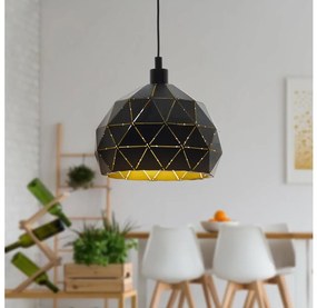 Eglo 97841 - Lampadario a sospensione con filo ROCCAFORTE 1xE27/60W/230V