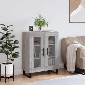 Credenza Grigio Sonoma 69,5x34x90 Cm İn Legno Multistrato /