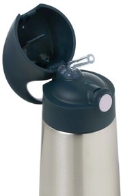 Bottiglia termica con cannuccia 350 ml – indaco/rosa