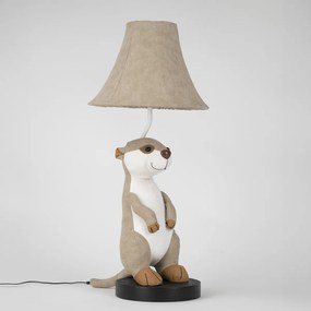 Lampada da tavolo per bambini suricato beige - Eddie