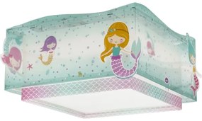 Dalber 63446 - Plafoniera per bambini MERMAIDS 2xE27/60W/230V