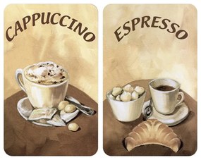 Set di 2 coperchi in vetro per fornelli Coffee - Wenko