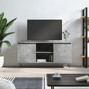 Mobile Porta Tv Grigio Cemento 104x35x50cm İn Legno Multistrato /