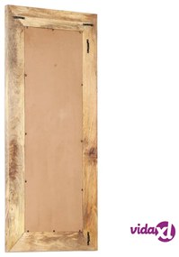 vidaXL Specchio Intagliato a Mano 110x50x2,6 cm in Massello di Mango