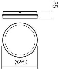 Redo 90286 - Lampada LED da esterno ISOLA LED/24W/230V 3000/4000/6500K IP54