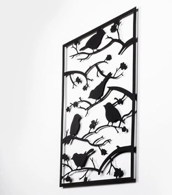 Decorazione murale in metallo 47x66 cm Branch &amp; Birds - Wallity