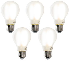 Set di 5 Lampada LED Smart E27 dimmerabile in Kelvin A60 opaca 7W 806 lm 1800-4000K