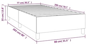 Giroletto Marrone Scuro 80x200 cm in Tessuto