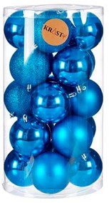 Set di palline di Natale Azzurro Plastica 8 x 9 x 8 cm (6 Unità)