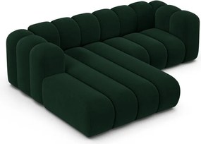 Divano angolare verde scuro ad angolo sinistro Lupine - Micadoni Home