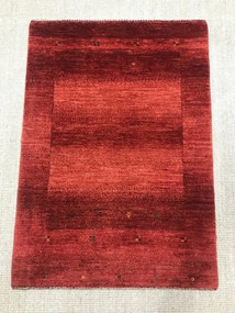 Loribaft Tappeto 80x110 Rosso (Iran) Annodato A Mano
