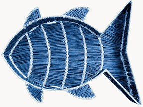 Cestino in rafia fatto a mano Fish