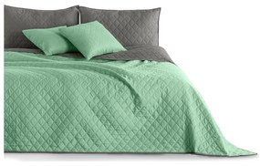 Copriletto reversibile in microfibra verde chiaro , 240 x 260 cm Axel - DecoKing