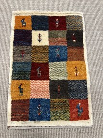 Gabbeh Tappeto 60x40 Rosso (Iran) Annodato A Mano
