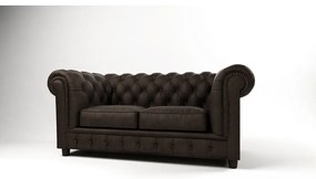 Divano in velluto marrone scuro 184 cm Cambridge - Ropez