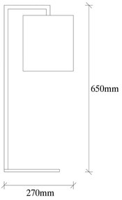 Lampada da tavolo nera e beige Profil - Opviq lights