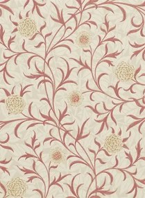 Morris & Co Carta da parati Scroll - Light Brick/ Buff
