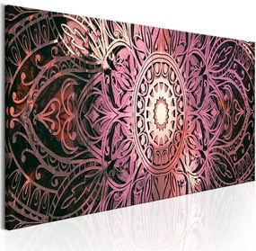 Quadro Ruby Mandala  Colore Viola, Dimensioni e Misure 150x50