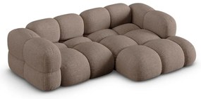 Divano angolare marrone (con penisola a destra/con chaise lounge) Loretto – Cosmopolitan Design