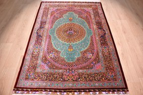 Ghom Tappeto 200 x 140 (Iran) Annodato A Mano