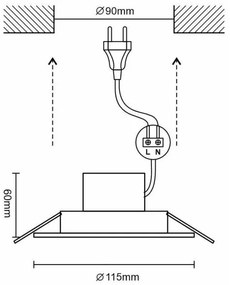 LED Lampada da bagno dimmerabile LED/10W/230V 3000K-6500K Wi-Fi Tuya IP44