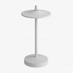 Lampada da tavolo da esterno LED senza fili Zuniga Bianco - Sklum