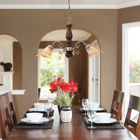 Rabalux 7093 - Lampadario a sospensione con catena RUSTIC 3 3xE14/40W/230V