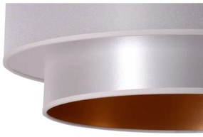 Duolla - Lampadario a sospensione con filo NANTES 1xE27/15W/230V diametro 45 cm argento/rame