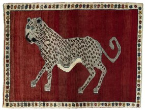 Gabbeh Tappeto persiano 140x180 Rosso (Iran) Annodato A Mano