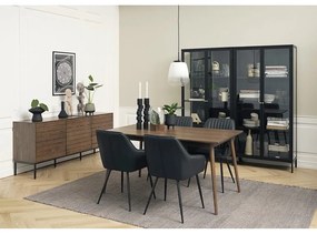 Vetrina in metallo nero 90x190 cm Carmel - Unique Furniture