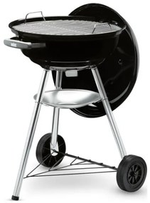 Weber Compact 47 Cm Barbecue A Carbone Kettle Grill Nero Con Griglia In Acciaio