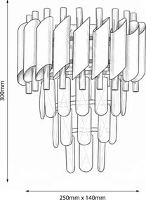 Brilagi - Lampada da parete ECLIPSE 2xE14/10W/230V argento