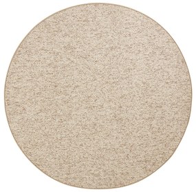 Tappeto rotondo marrone chiaro ø 133 cm Wolly - BT Carpet
