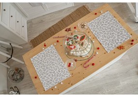 Tovagliette di stoffa con motivo natalizio in set da 2 35x45 cm Mistletoe Kiss - Butter Kings