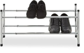 Scarpiera argentata in metallo allungabile – Premier Housewares