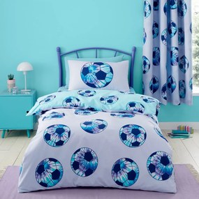 Biancheria da letto singola per bambini 135x200 cm Tie Dye Football - Catherine Lansfield