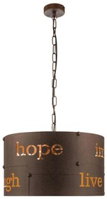 Eglo 62331 - Lampadario a sospensione con catena COLDINGHAM PRO 3xE27/60W/230V marrone
