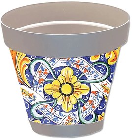 Vaso Sicilia grigio D.26 diversi decori, Santo Stefano