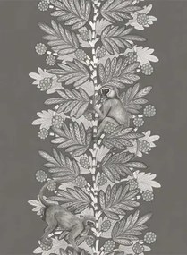 Cole & Son Carta da parati Acacia - Charcoal/ Gilver